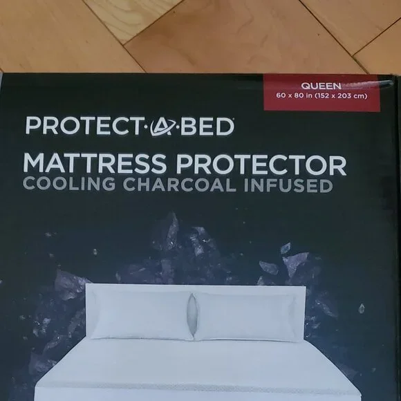 Protect A Bed Mattress Protector Cooling Charcoal Infused Queen Size